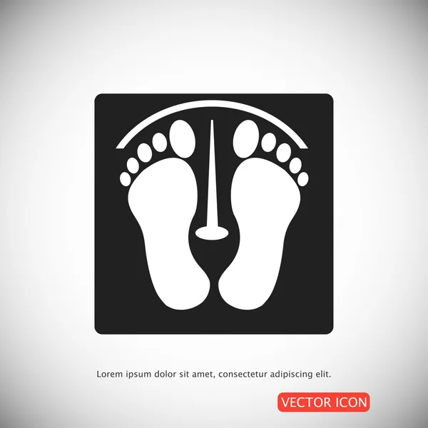 Icono huellas humanas — Vector de stock