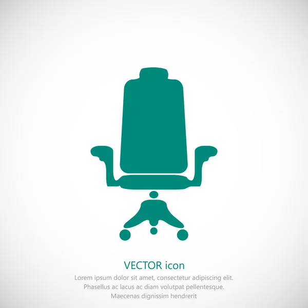 Εικονίδιο καρέκλας γραφείου — Διανυσματικό Αρχείο