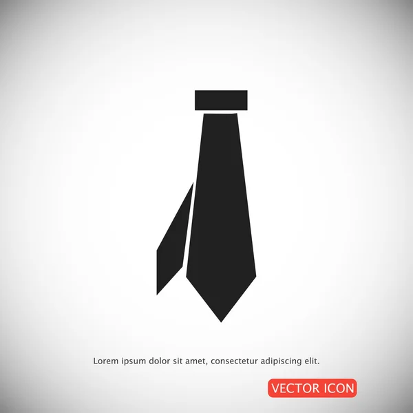 Einfaches Krawattensymbol — Stockvektor