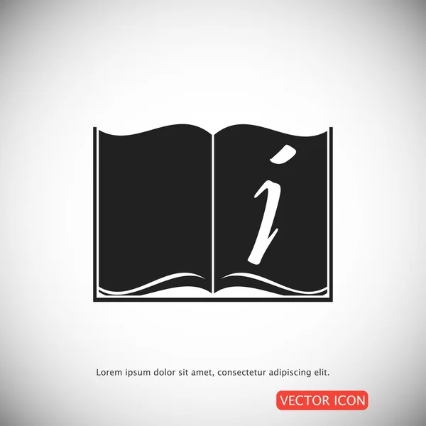 Icône livre ouvert — Image vectorielle