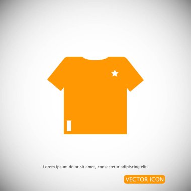 t-shirt basit simgesi