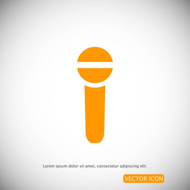 mikrofon basit simgesi