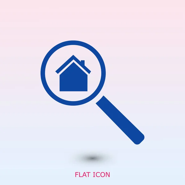 Buscar icono de casa — Vector de stock
