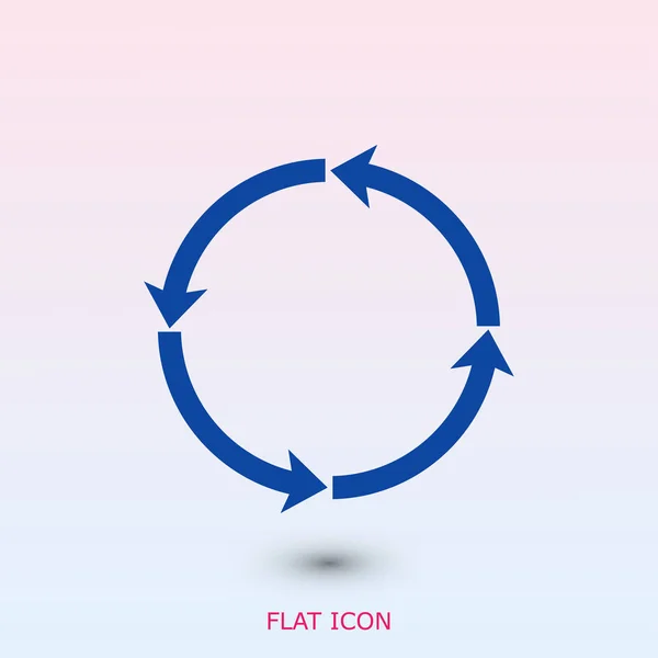 Ícone de setas circulares — Vetor de Stock