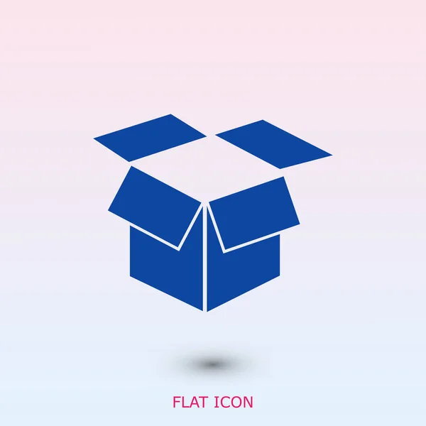 Caja icono simple — Vector de stock