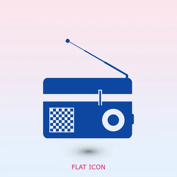 Oude radio pictogram — Stockvector