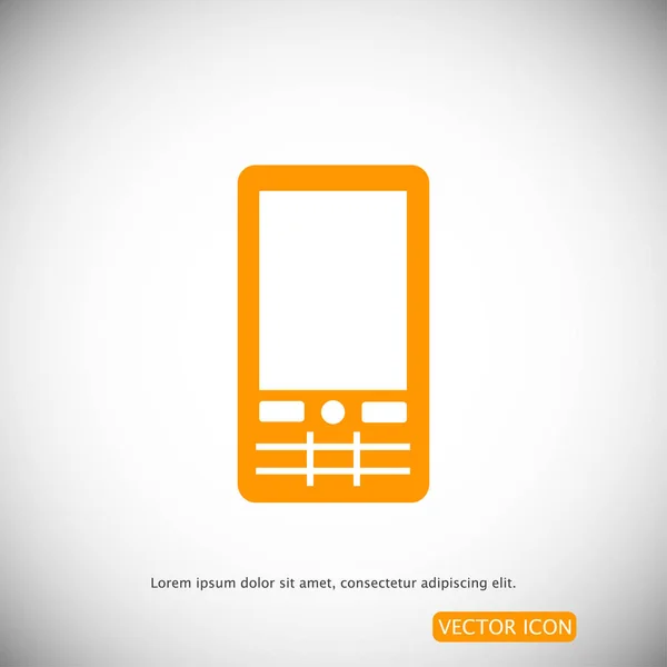 Icône de téléphone simple — Image vectorielle