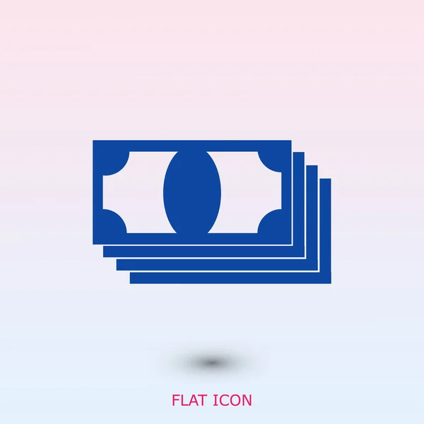 Eenvoudig geld pictogram — Stockvector