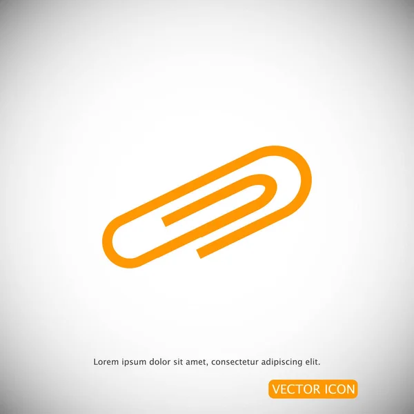 Clip de papel icono — Vector de stock