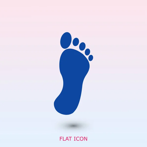 인간 발자국의 아이콘 — 스톡 벡터