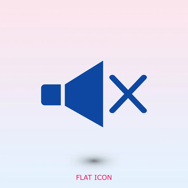 Mute speaker icon — Stock Vector