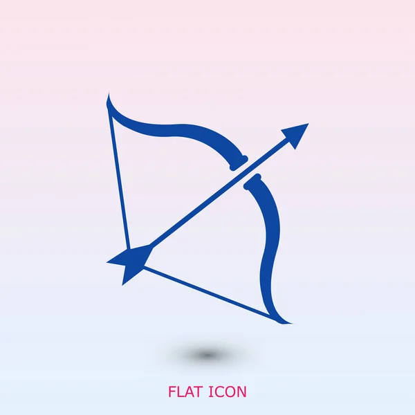 Cupid boog pictogram — Stockvector