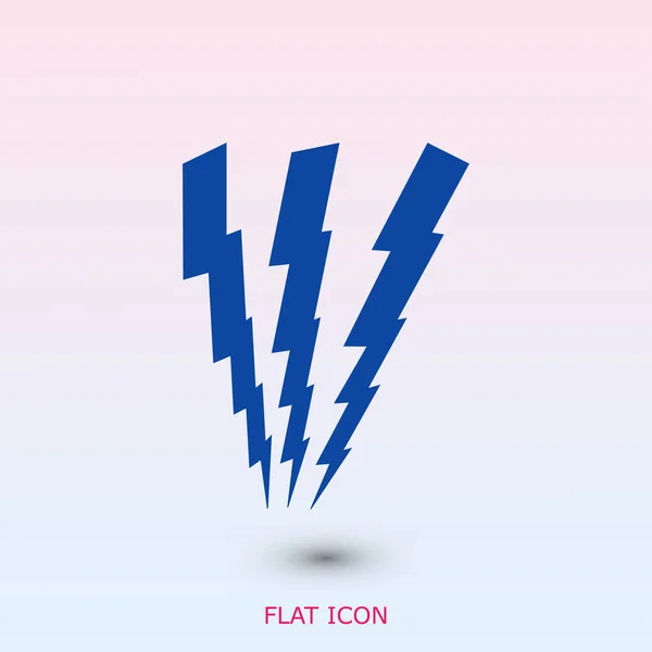 Lightning bolt icon — Stock Vector