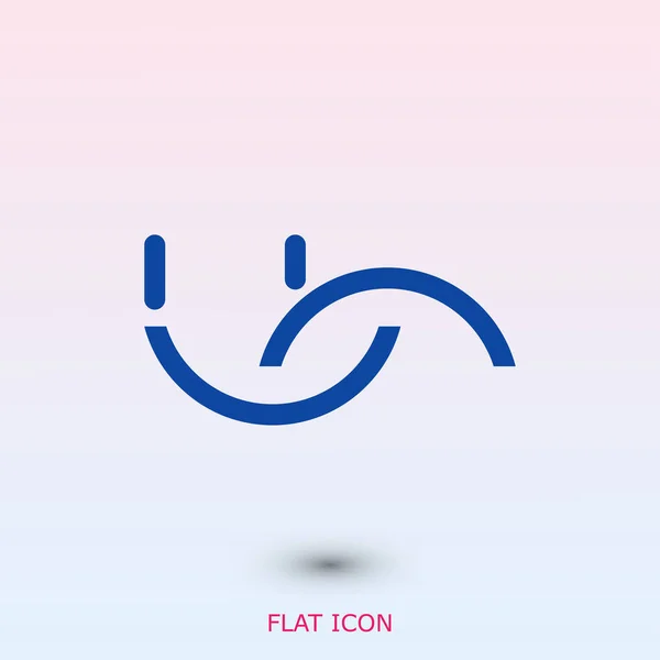 Simple smile icon — Stock Vector