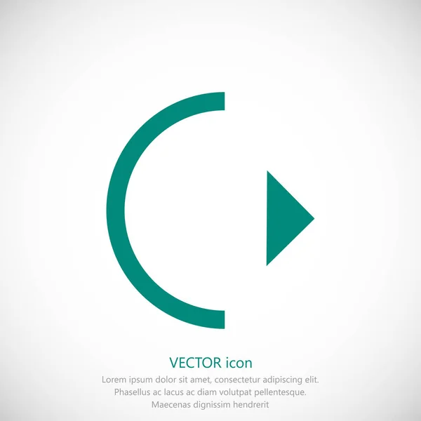 Icono de juego plano — Vector de stock