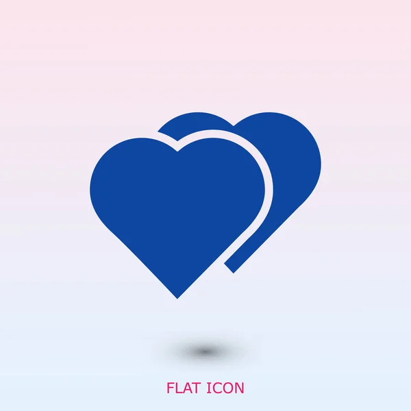 Corazón simple icono — Vector de stock