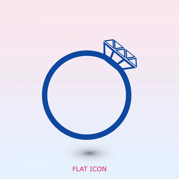 Jednoduchý kruh ikona — Stockový vektor