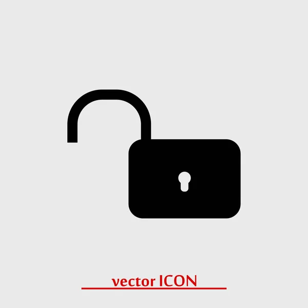 Bloquear icono simple — Vector de stock