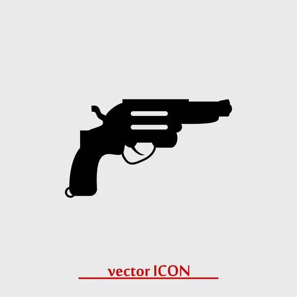 Revolver simpelt ikon – Stock-vektor