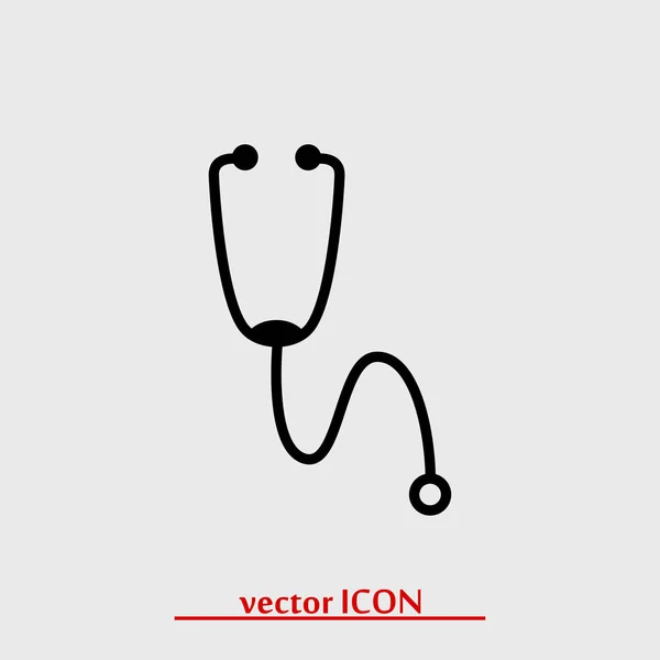 Estetoscopio icono simple — Vector de stock