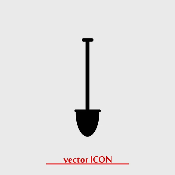 Pá ícone simples — Vetor de Stock