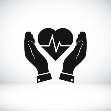 Ellerin simgesinde kalp