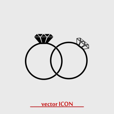 Yüzük basit simgesi