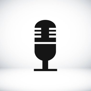 mikrofon basit simgesi