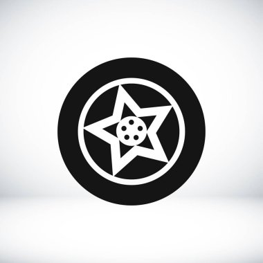 tekerlek basit simgesi