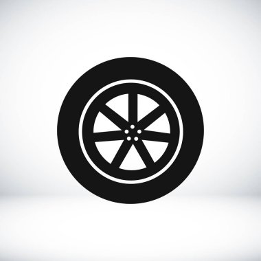 tekerlek basit simgesi