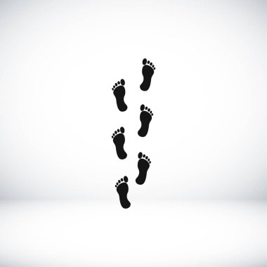 ayak izleri basit simgesi