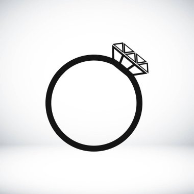 Yüzük basit simgesi