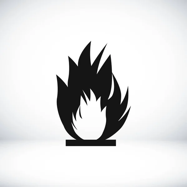 화재 서명 아이콘 — 스톡 벡터