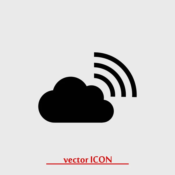 Icono de nube rss — Vector de stock