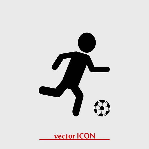 Ícone de jogador de futebol — Vetor de Stock