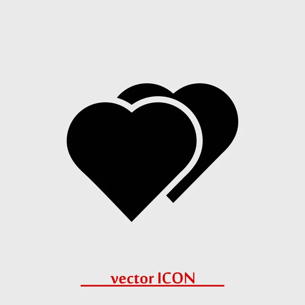Hearts simple icon — Stock Vector