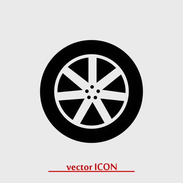 Wheel simple icon — Stock Vector