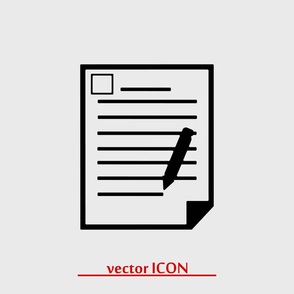 Documento ícone simples — Vetor de Stock