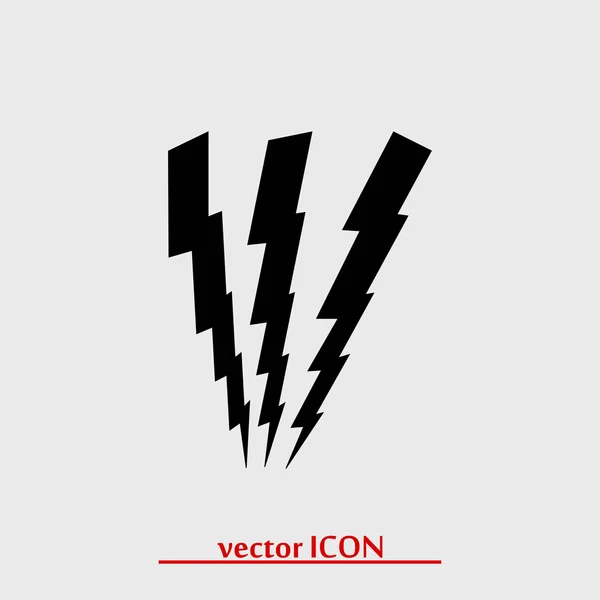 Relámpagos icono simple — Vector de stock
