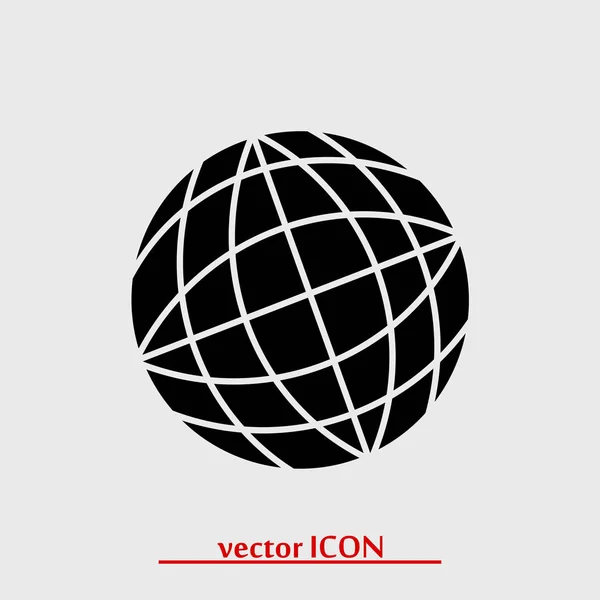 Glob ikona sieci — Wektor stockowy