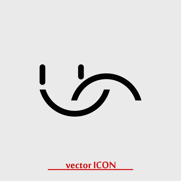 Sonrisa icono simple — Vector de stock