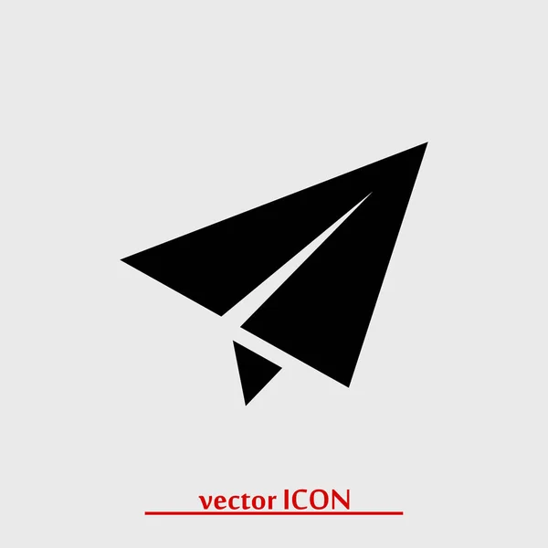 Ikon för pappersflygplan — Stock vektor