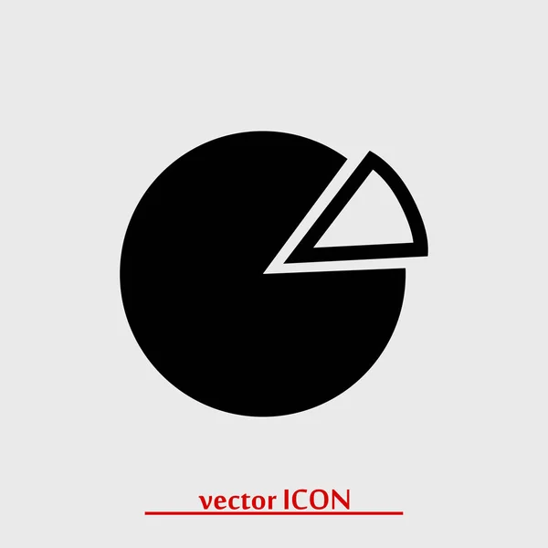 Icono gráfico pastel — Vector de stock