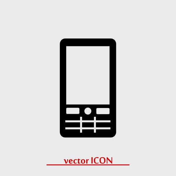 Téléphone icône simple — Image vectorielle