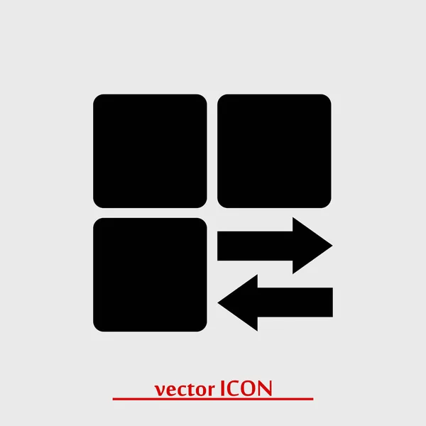 Icône de signe abstrait — Image vectorielle