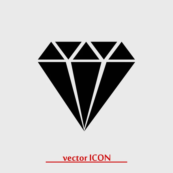 Diamant einfaches Symbol — Stockvektor