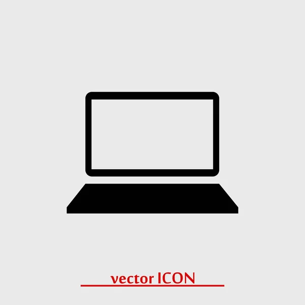 Ordenador portátil icono — Vector de stock