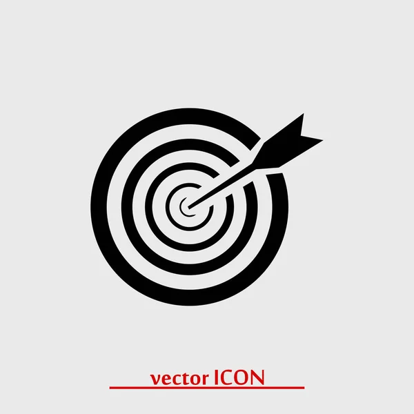 Objetivo icono simple — Vector de stock