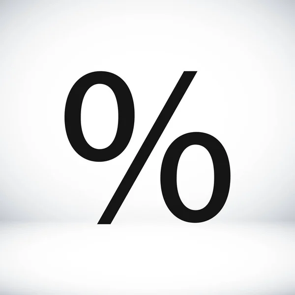 Ícone sinal percentual — Vetor de Stock