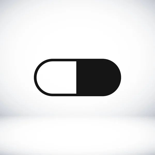 Pilule icône simple — Image vectorielle